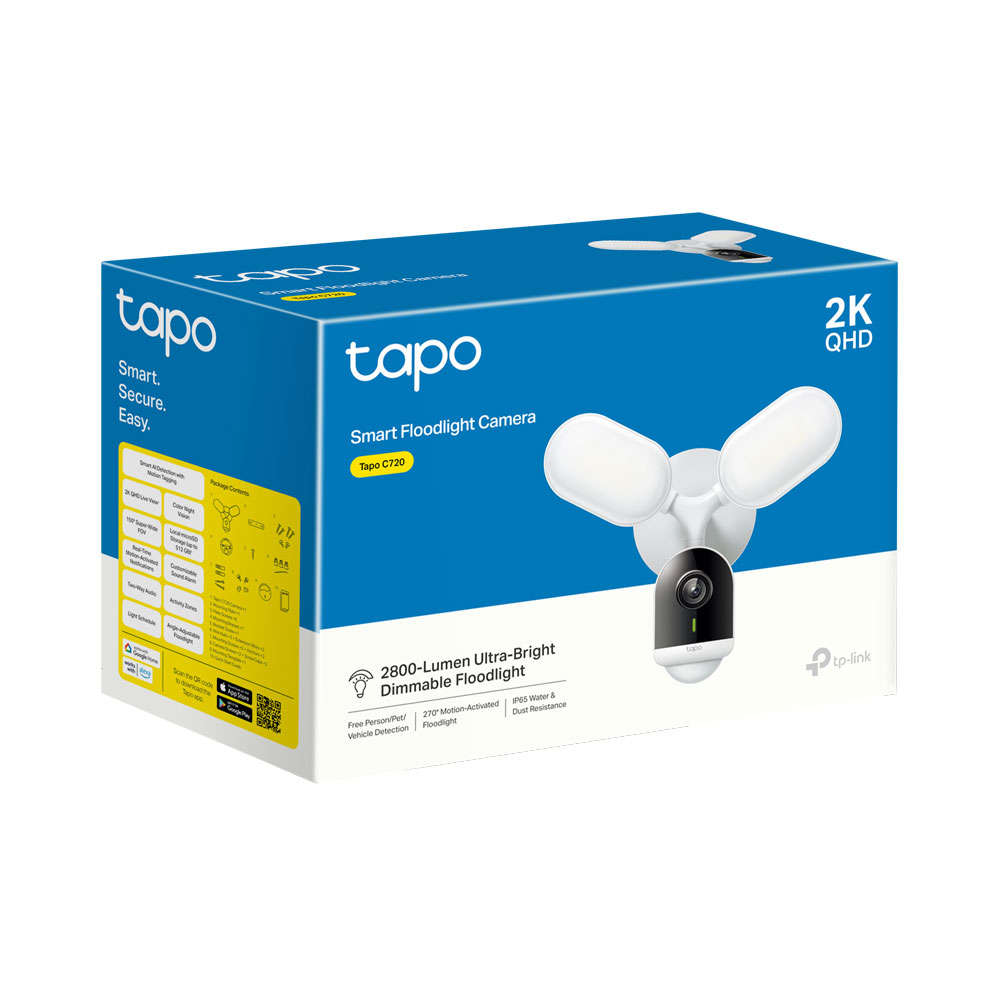 Tp-Link - Tapo Smart Floodlight Camera - Tp-Link - Tapo Smart Floodlight Camera