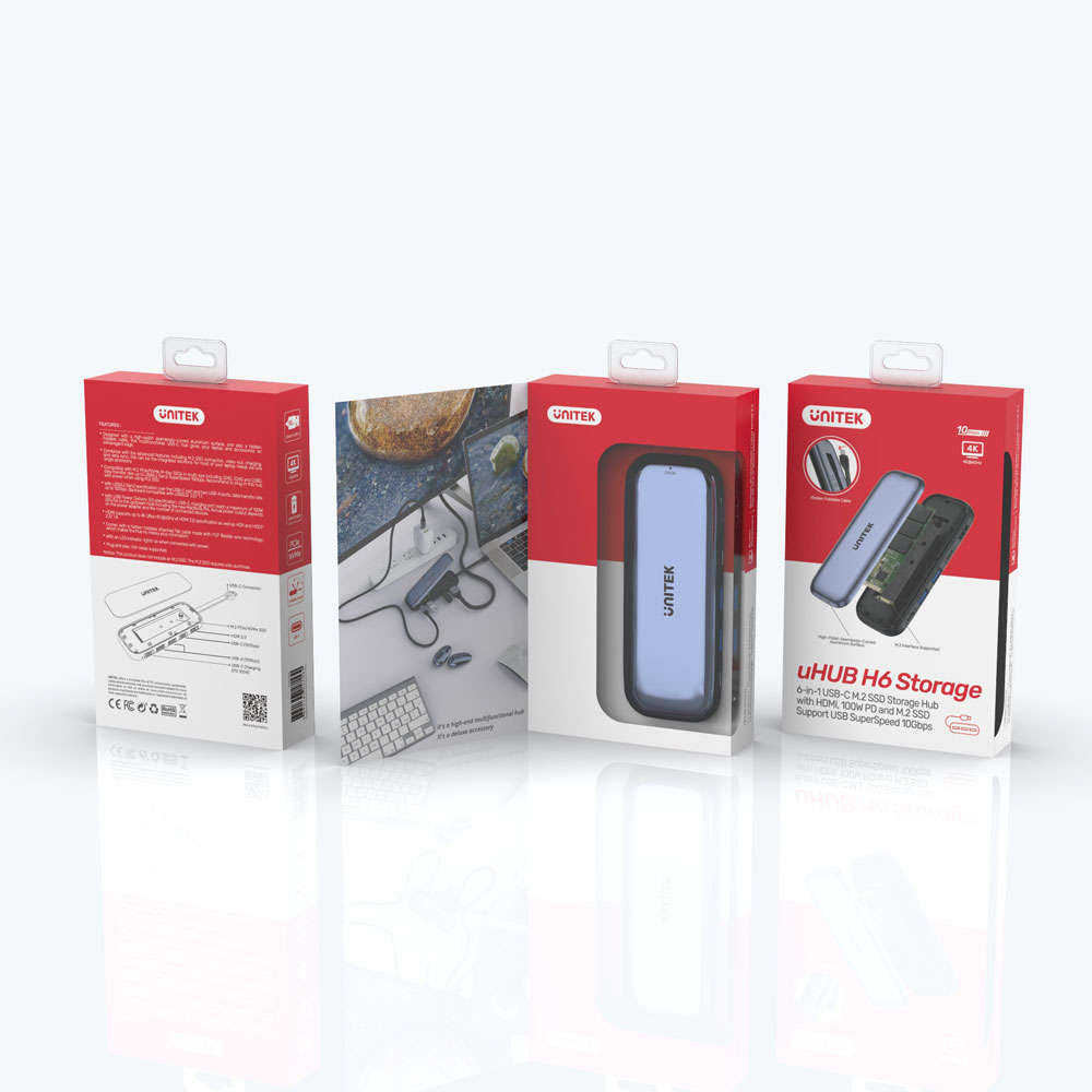 Unitek - Usb3.2,3port 2a1c Hub+hdmi - Unitek - Usb3.2,3port 2a1c Hub+hdmi