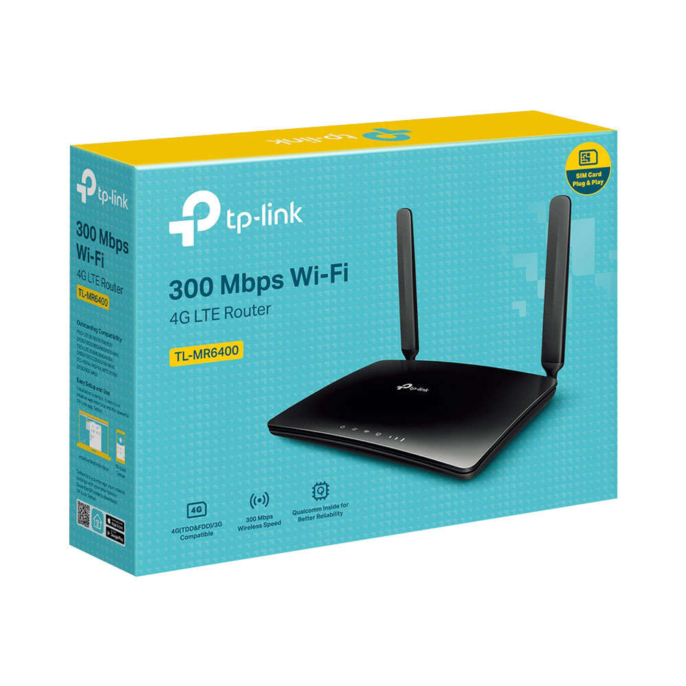 Tp-Link - TL-MR6400 Archer MR6400 (300MBPS) 4G LTE Router Sim - Tp-Link - TL-MR6400 Archer MR6400...
