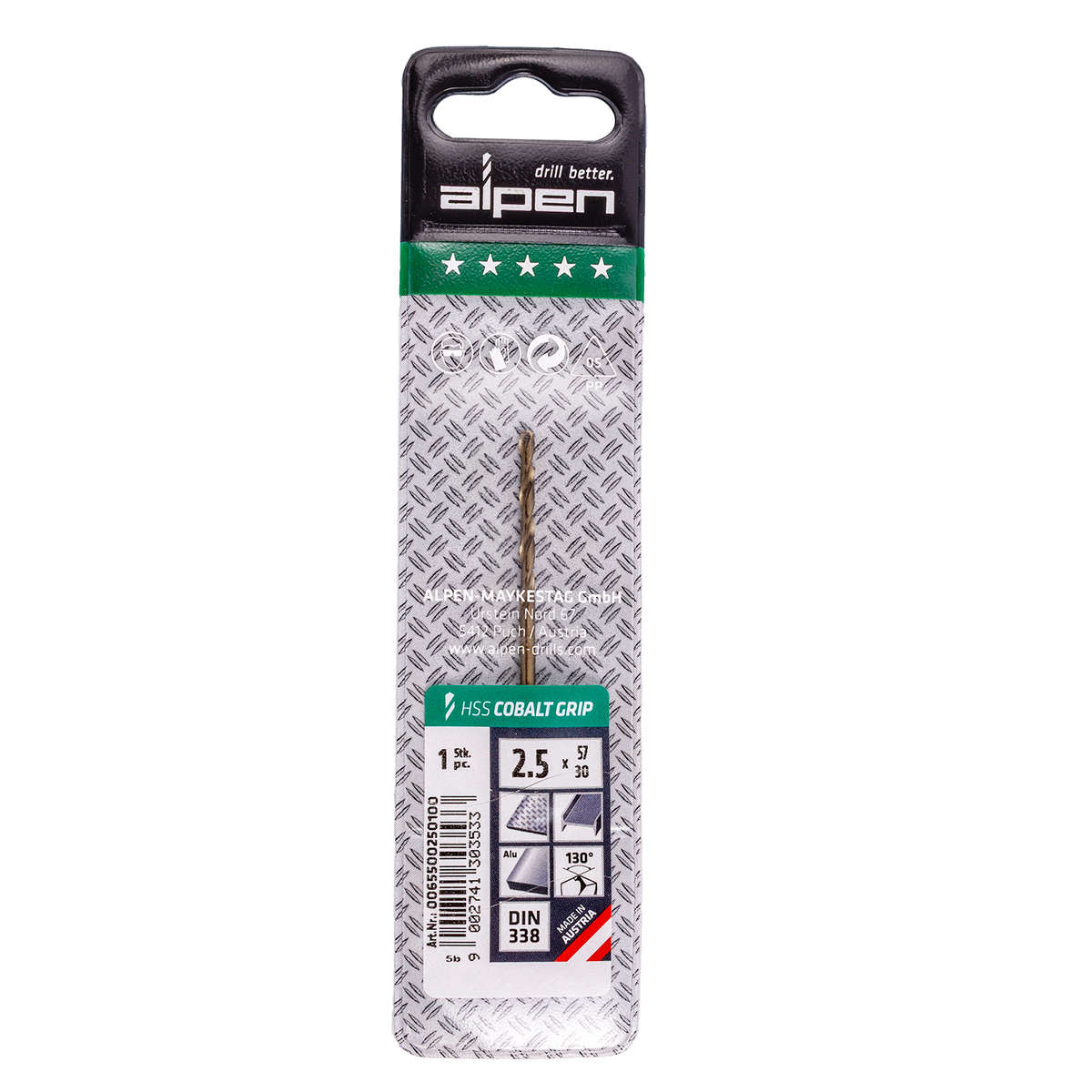 Alpen - Hss Cobalt Grip 2.5 Plw - Alpen - Hss Cobalt Grip 2.5 Plw