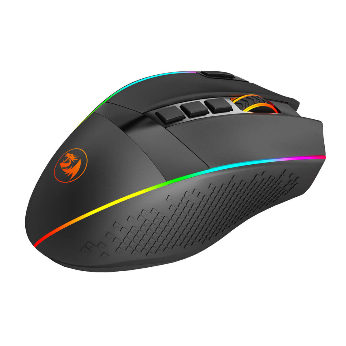 Redragon - M991 RGB PRO Enlightenment 26000 DPI Wireless Gaming Mouse - Black - Redragon - M991 R...