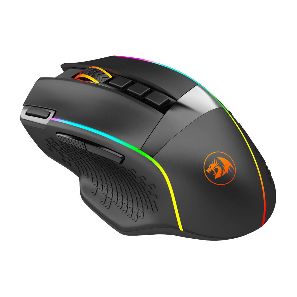 Redragon - M991 RGB PRO Enlightenment 26000 DPI Wireless Gaming Mouse - Black - Redragon - M991 R...