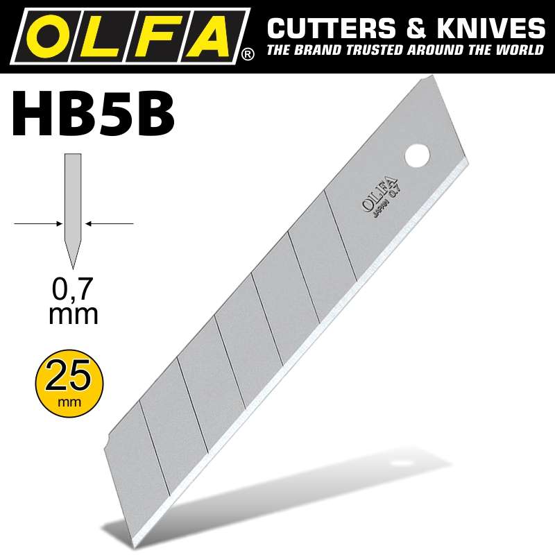 Olfa - Blades Hb-5B 5/Pack 25mm - Olfa - Blades Hb-5B 5/Pack 25mm