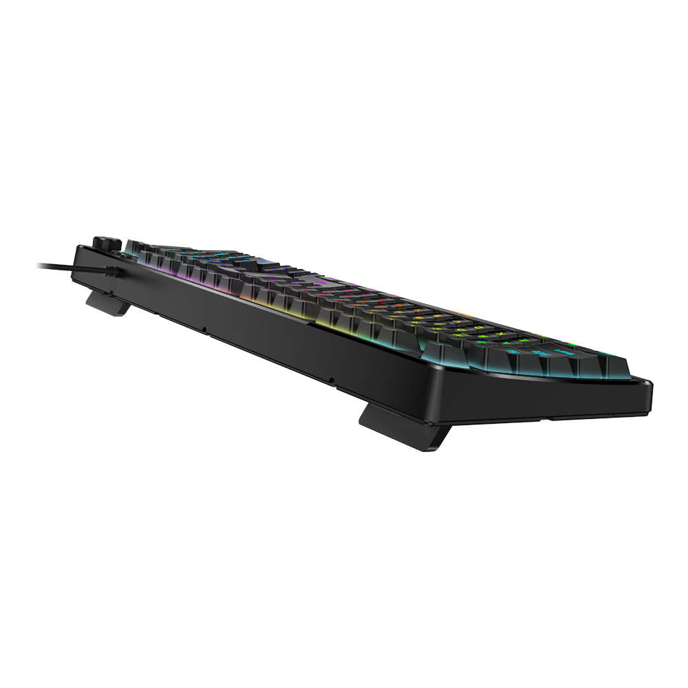 Genius - Scorpion K7 Plus 1.8M USB RGB Illuminated Gaming Keyboard With Control Knob - Genius - S...