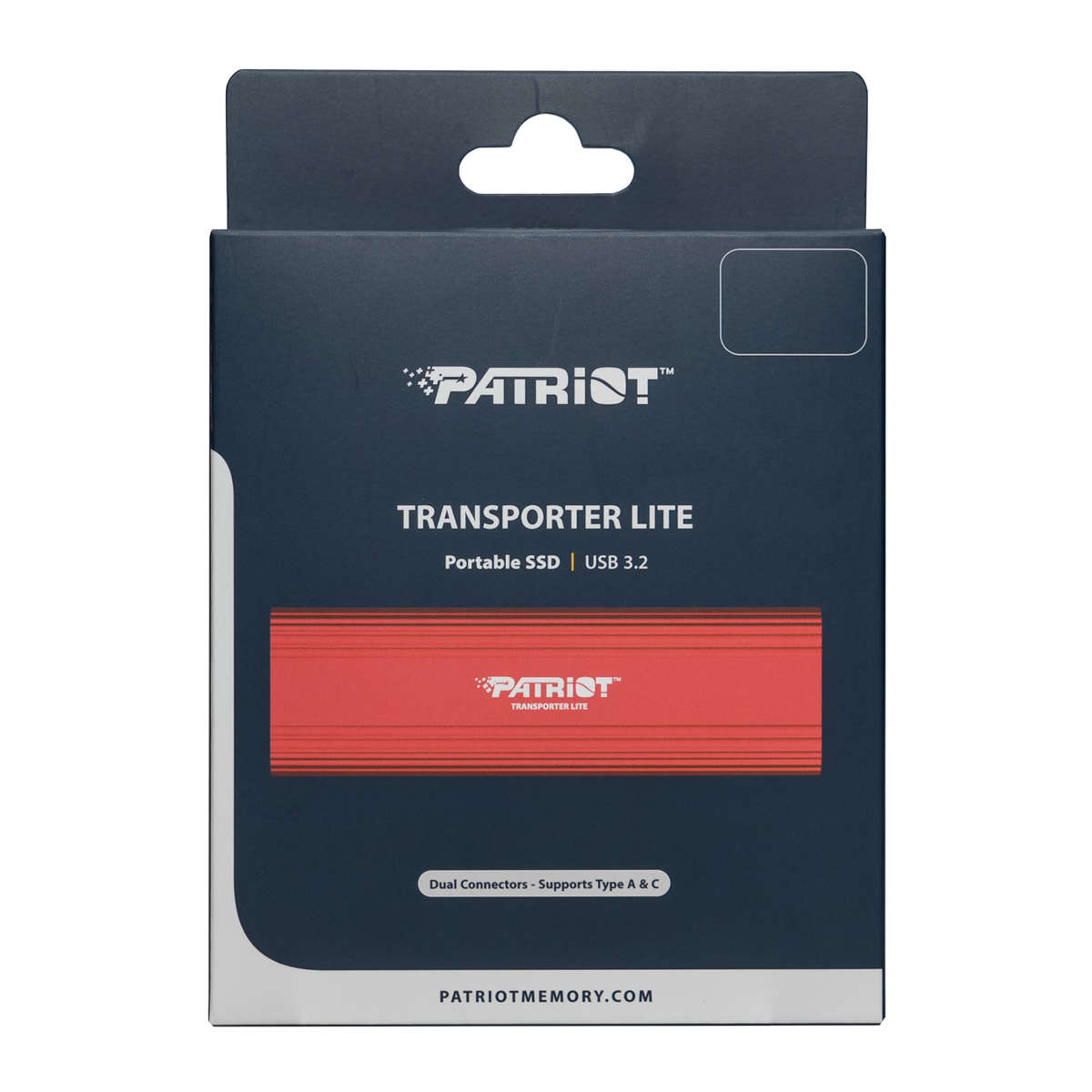 Patriot - Transporter Lite 2TB USB3.2 Type-C External Portable SSD - Red - Patriot - Transporter ...