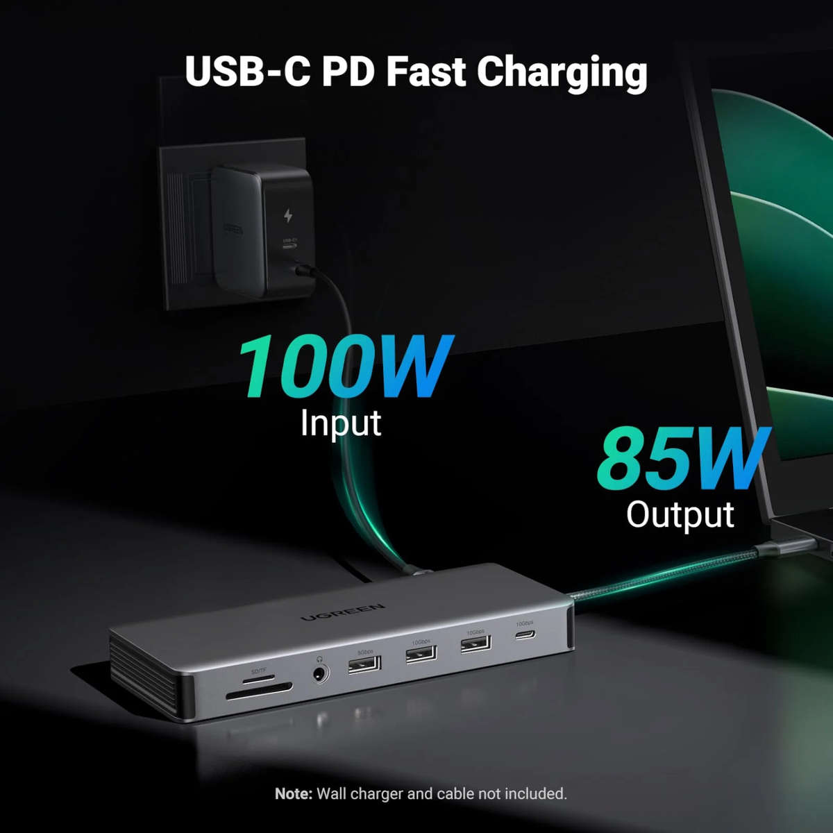 Ugreen - CM681 Revodok Pro 13-in-1 USB Type-C HDMI and DisplayPort Docking Station - Ugreen - CM6...