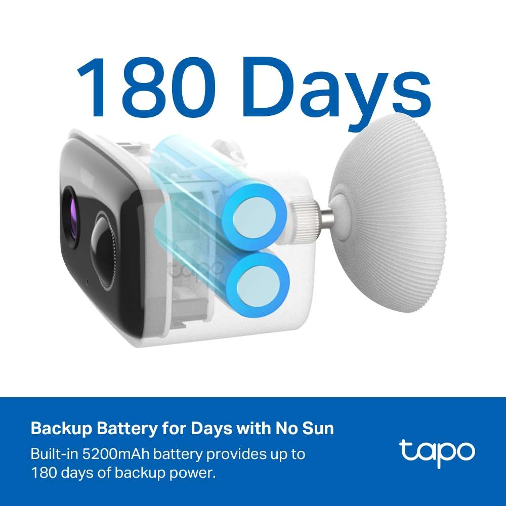 Tp-Link - Tapo C400 Kit 1080P Solar-Powered Wi-Fi Security Camera Kit - Tp-Link - Tapo C400 Kit 1...