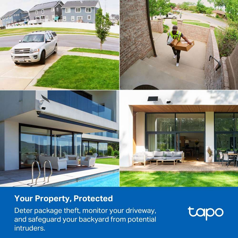 Tp-Link - Tapo C400 Kit 1080P Solar-Powered Wi-Fi Security Camera Kit - Tp-Link - Tapo C400 Kit 1...