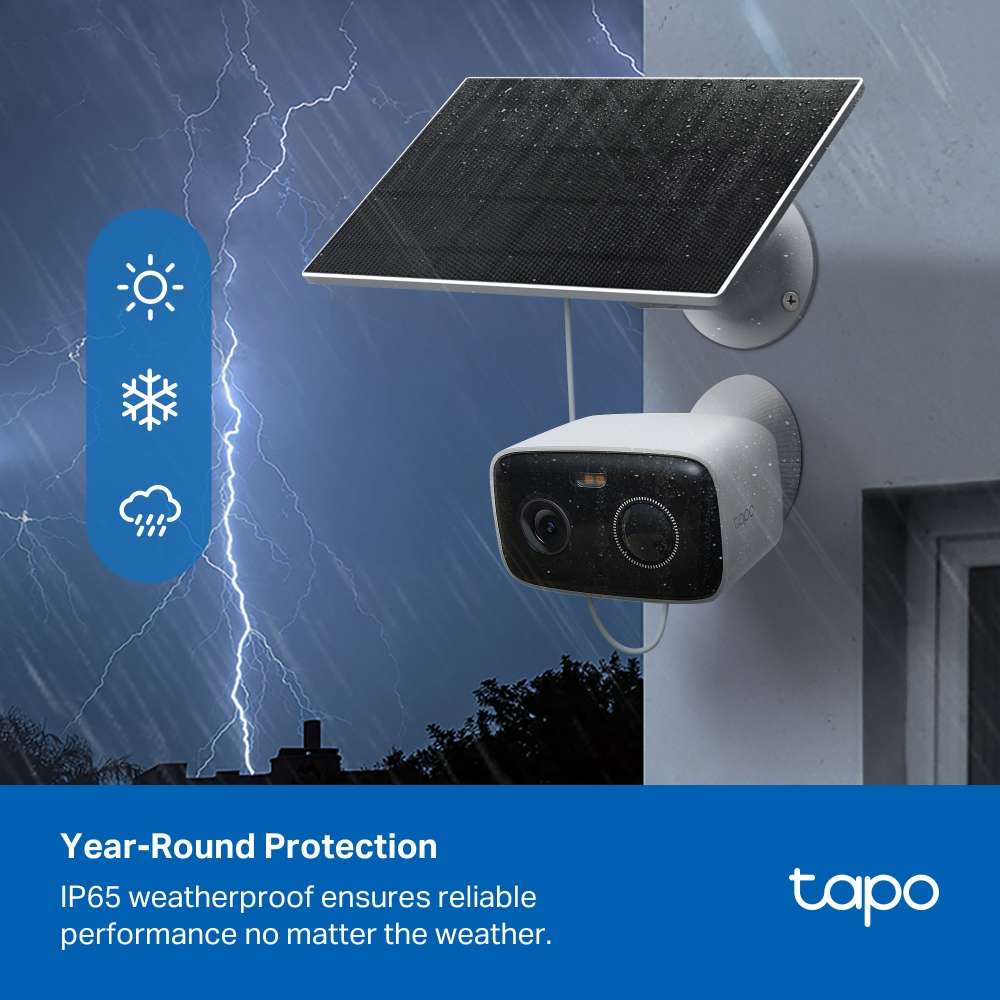 Tp-Link - Tapo C400 Kit 1080P Solar-Powered Wi-Fi Security Camera Kit - Tp-Link - Tapo C400 Kit 1...