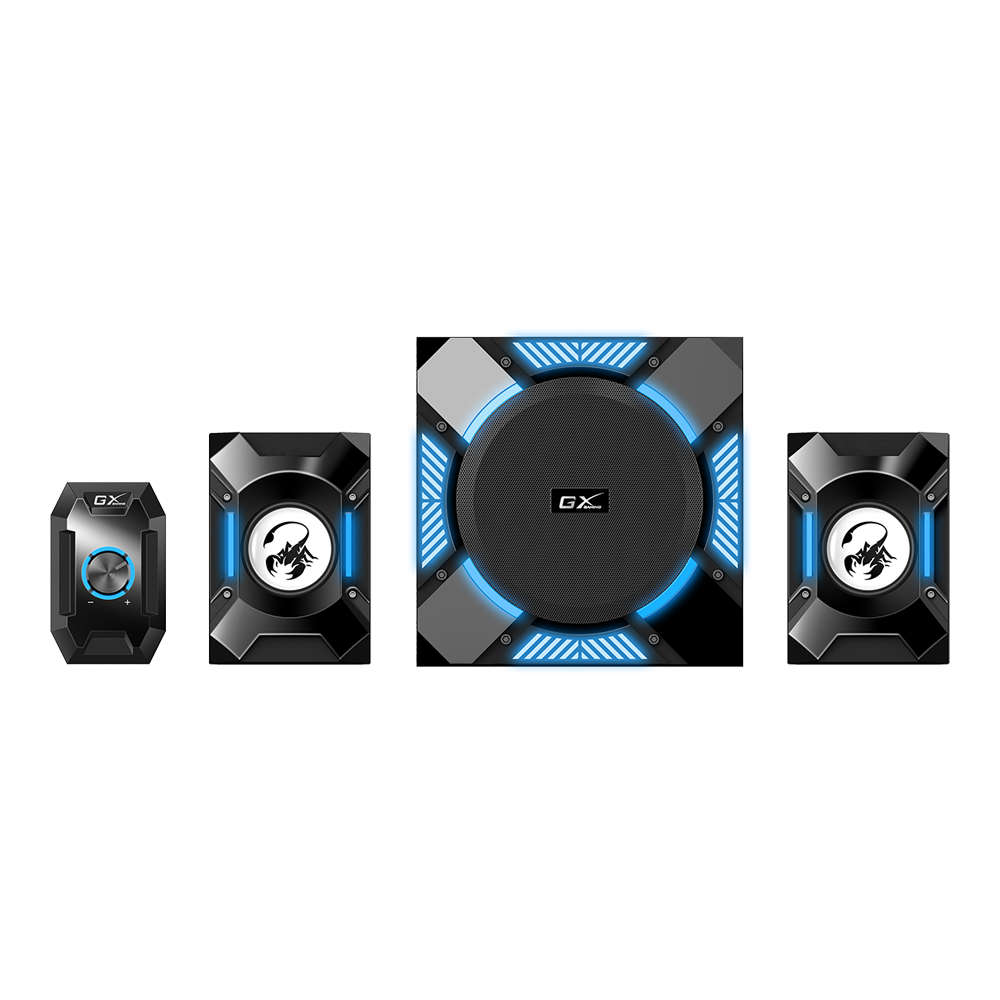 Genius - Sw-G2.1 1200 36W 2.1 Channel Gaming Speaker System With In-Line Control Pod - Genius - S...