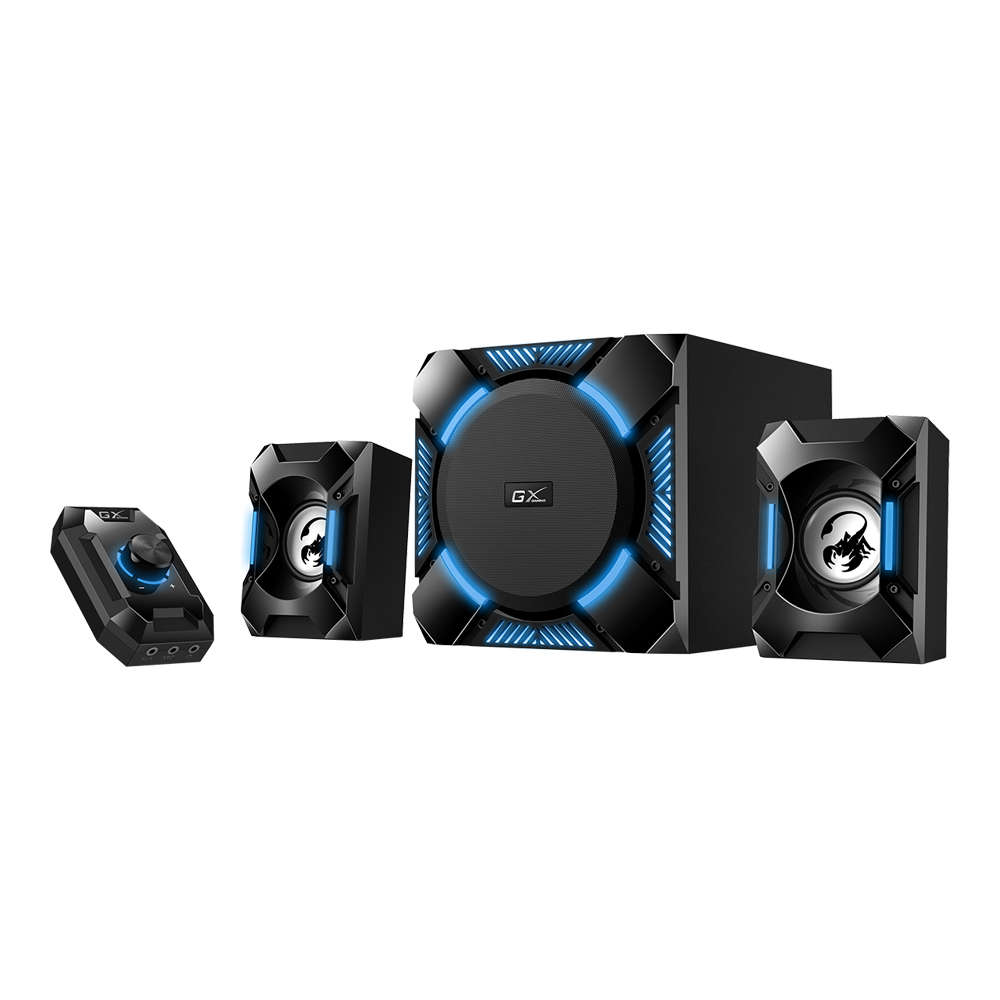 Genius - Sw-G2.1 1200 36W 2.1 Channel Gaming Speaker System With In-Line Control Pod - Genius - S...