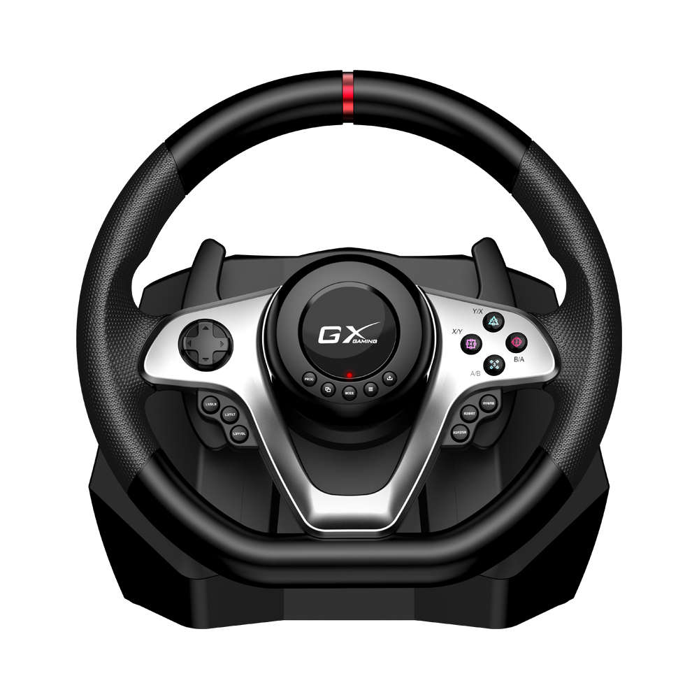 Genius - 6 Speed Wheel With Vibration - Blk - Genius - 6 Speed Wheel With Vibration - Blk