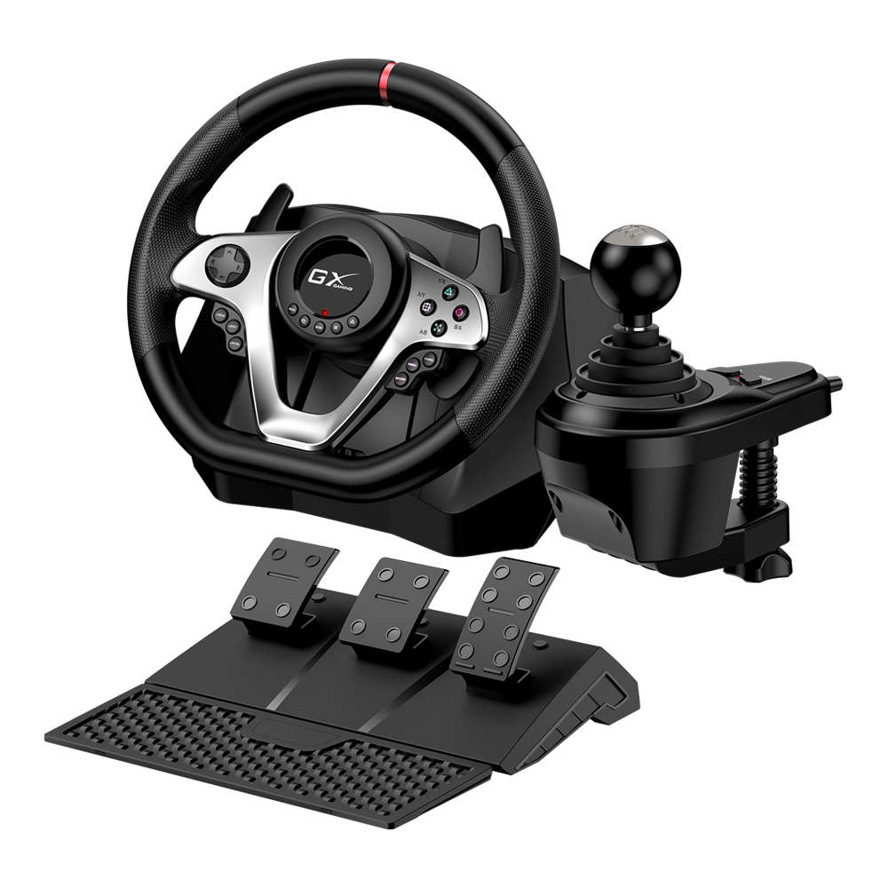 Genius - 6 Speed Wheel With Vibration - Blk - Genius - 6 Speed Wheel With Vibration - Blk