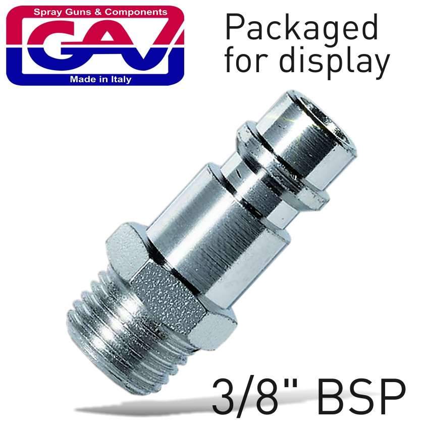 GAV - Coupler Insert 3/8'M 2 Packaged - GAV - Coupler Insert 3/8'M 2 Packaged