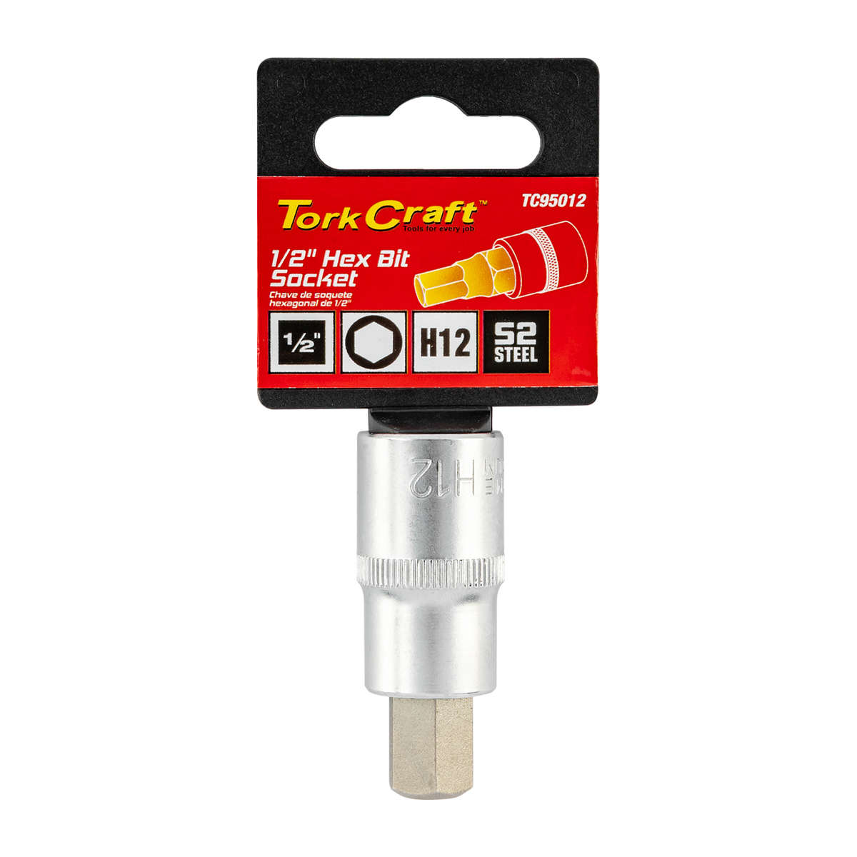 Tork Craft - Socket Bit 1/2'Dr Hex H12 S2 Material - Tork Craft - Socket Bit 1/2'Dr Hex H12 S2 Ma...
