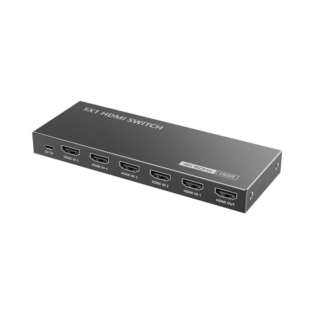 Lenkeng - 5 In 1 Output HDMI Selector (Lkv501-V3.0) - Lenkeng - 5 In 1 Output HDMI Selector (Lkv5...