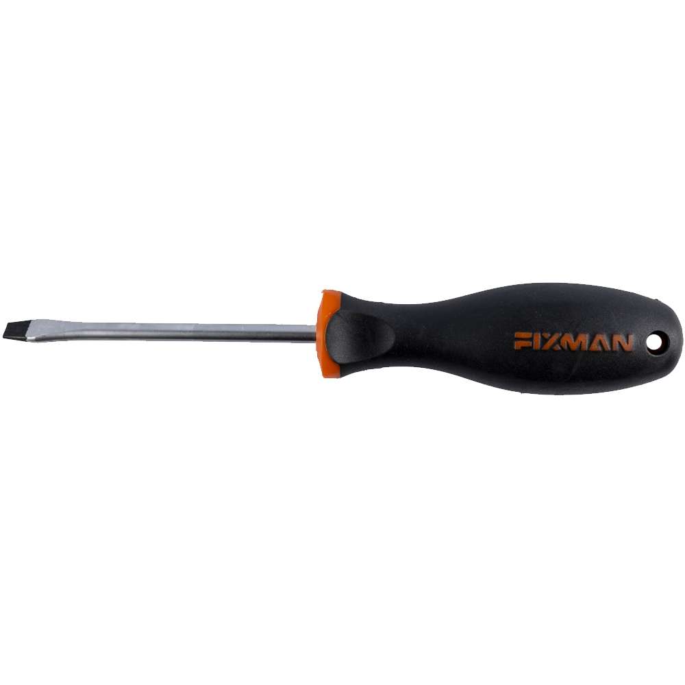 FIXMAN - S/Driver Slotted 6.5X1.2X100mm Crv With Ergonomic Handle - FIXMAN - S/Driver Slotted 6.5...