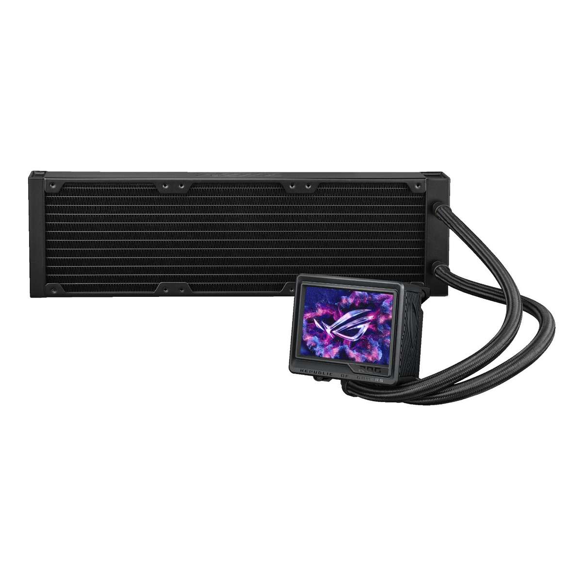 Asus - ROG Ryujin III ARGB AIO Liquid Cooler - 3.5" LCD Display - Asus - ROG Ryujin III ARGB AIO ...