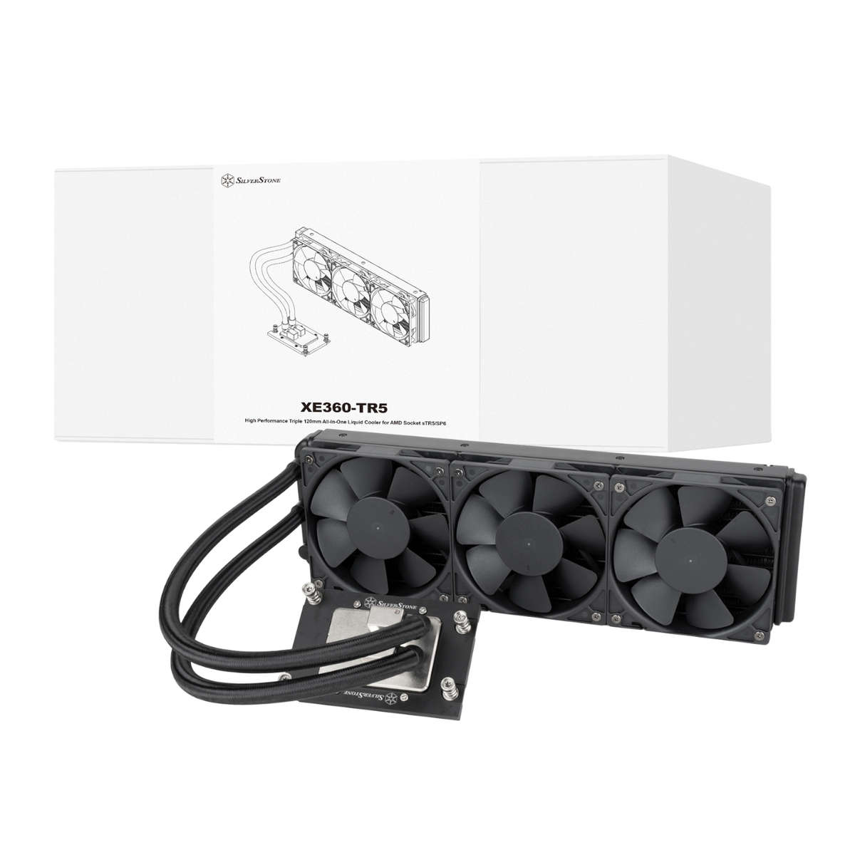 SILVERSTONE - XE360-TR5 High Performance 360mm AIO Liquid CPU Cooler - SILVERSTONE - XE360-TR5 Hi...