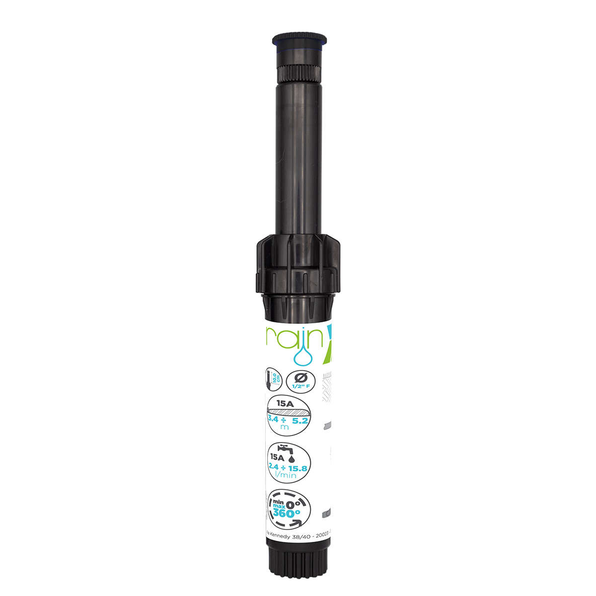 RAIN - Spray S020 Black 15A 10cm Radius 5.2M - RAIN - Spray S020 Black 15A 10cm Radius 5.2M