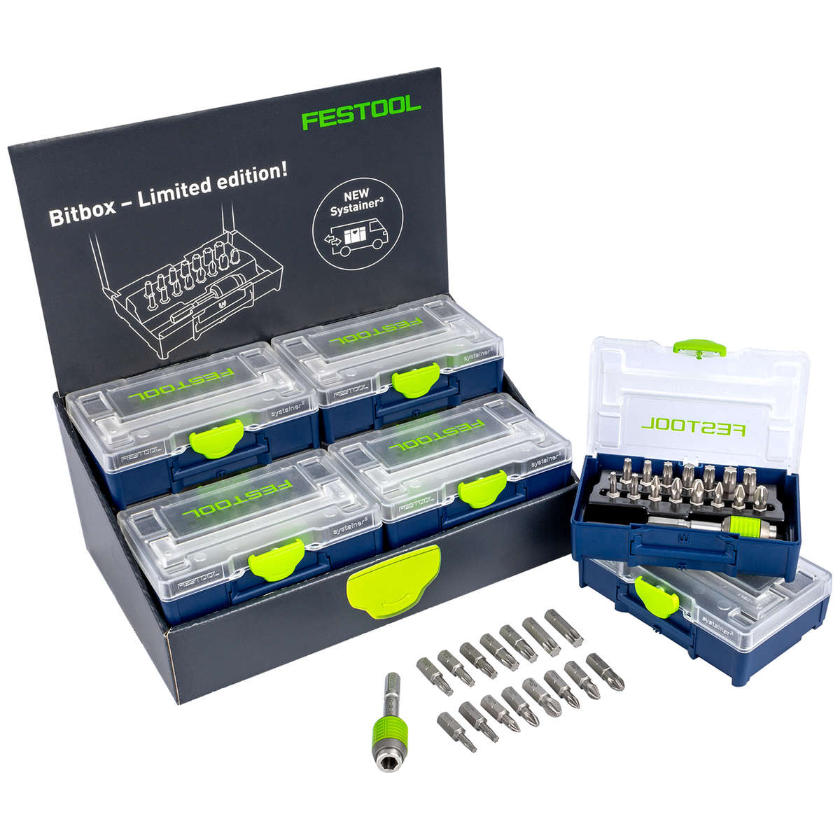 Festool - Centrotec Bit Set Counter Display C/W 12 Sets - Festool - Centrotec Bit Set Counter Dis...