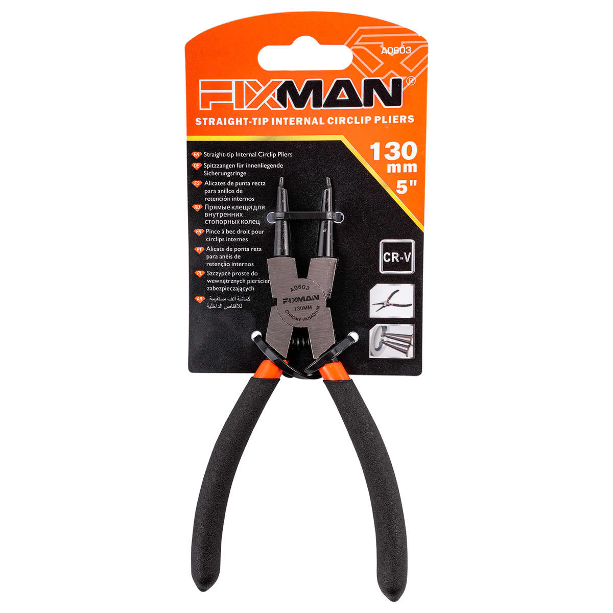FIXMAN - Straight Internal Circlip Pliers 5' /130mm - FIXMAN - Straight Internal Circlip Pliers 5...