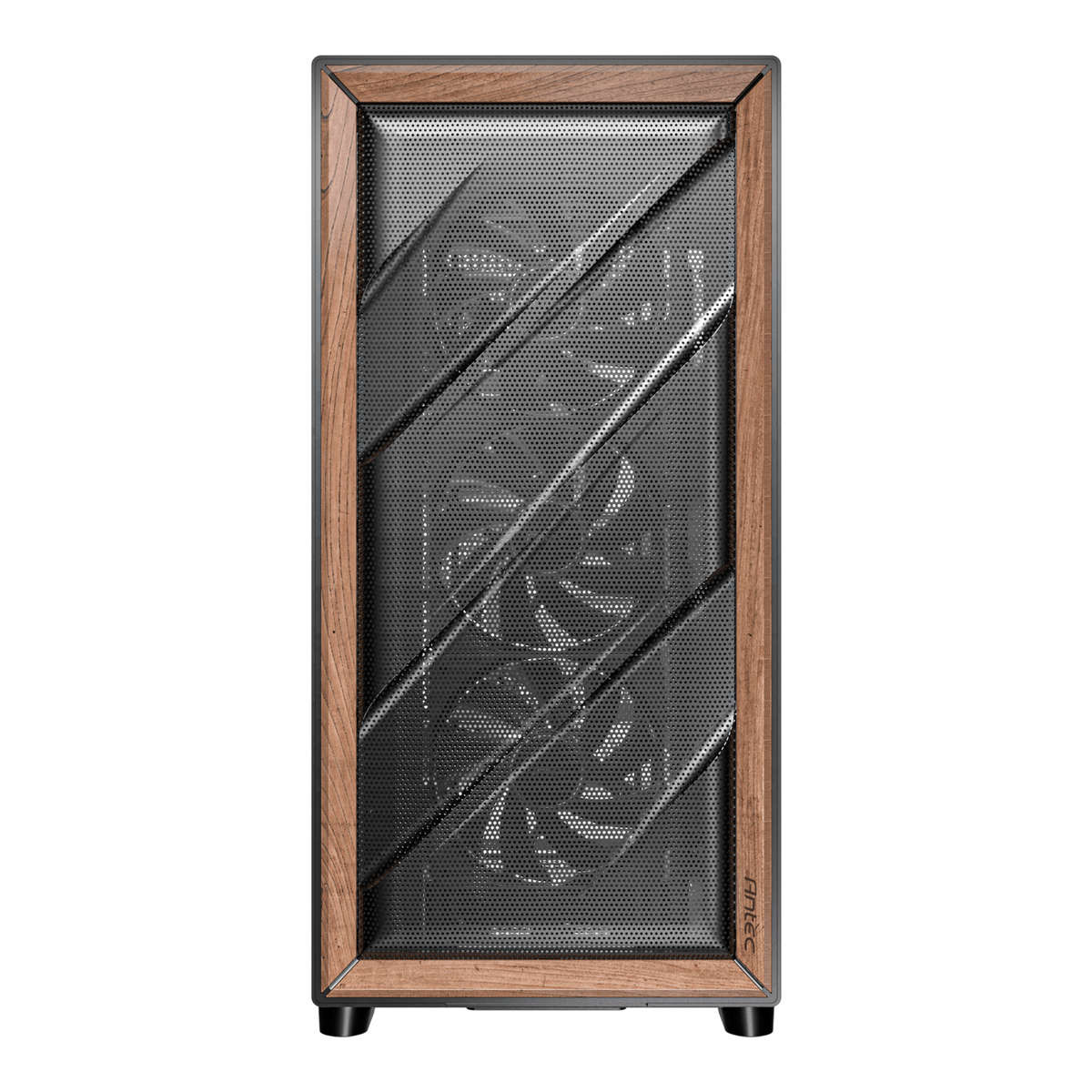 Antec - Flux Se E-Atx | Atx | Micro-Atx | Itx Mid-Tower Gaming Chassis Wood Front Panel- Black - ...