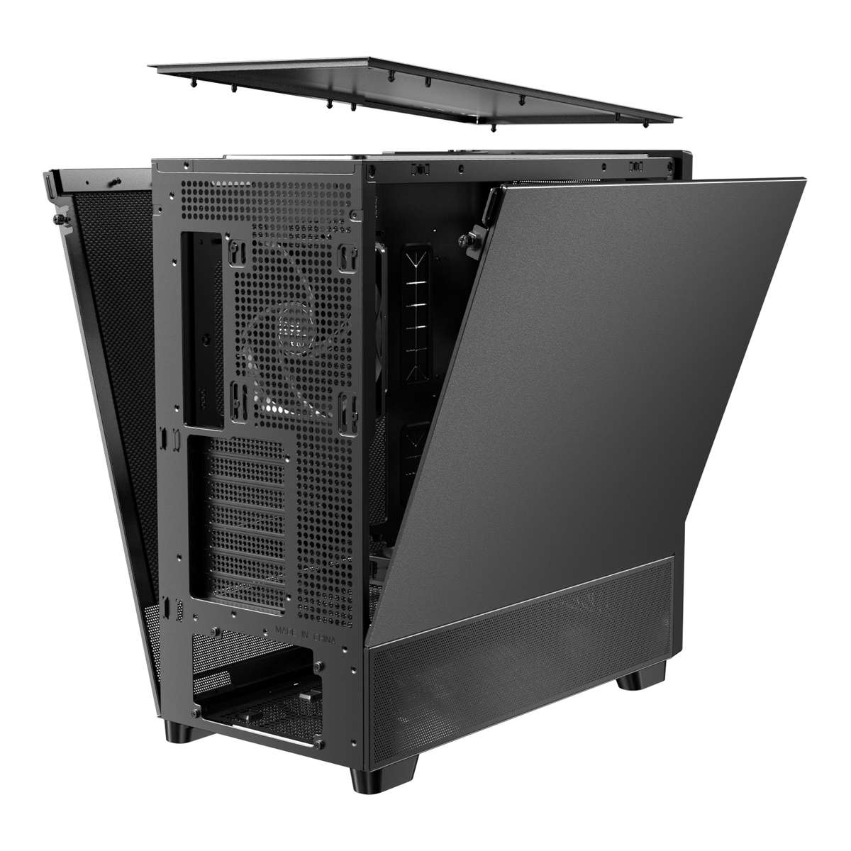 Antec - Flux Se E-Atx | Atx | Micro-Atx | Itx Mid-Tower Gaming Chassis Wood Front Panel- Black - ...