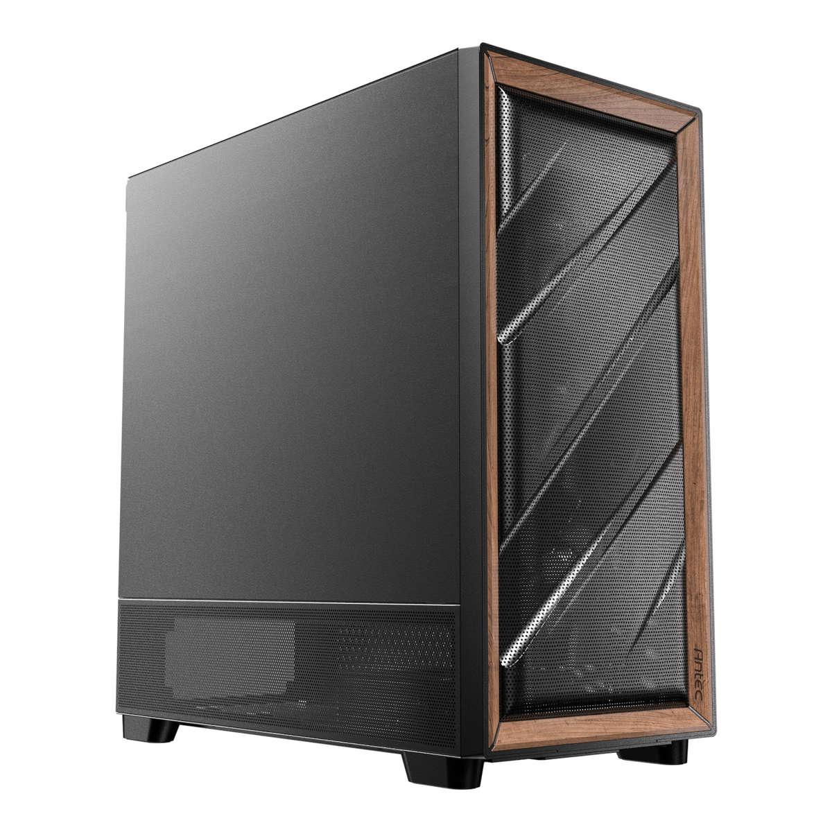Antec - Flux Se E-Atx | Atx | Micro-Atx | Itx Mid-Tower Gaming Chassis Wood Front Panel- Black - ...