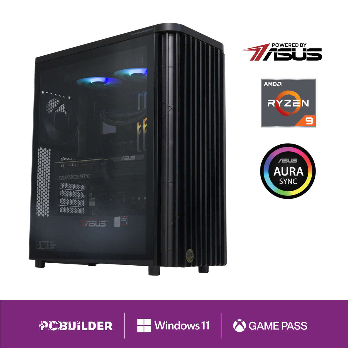 PCBuilder - Ryzen 9 9900X Michelangelo Windows 11 Creator PC - PCBuilder - Ryzen 9 9900X Michelan...