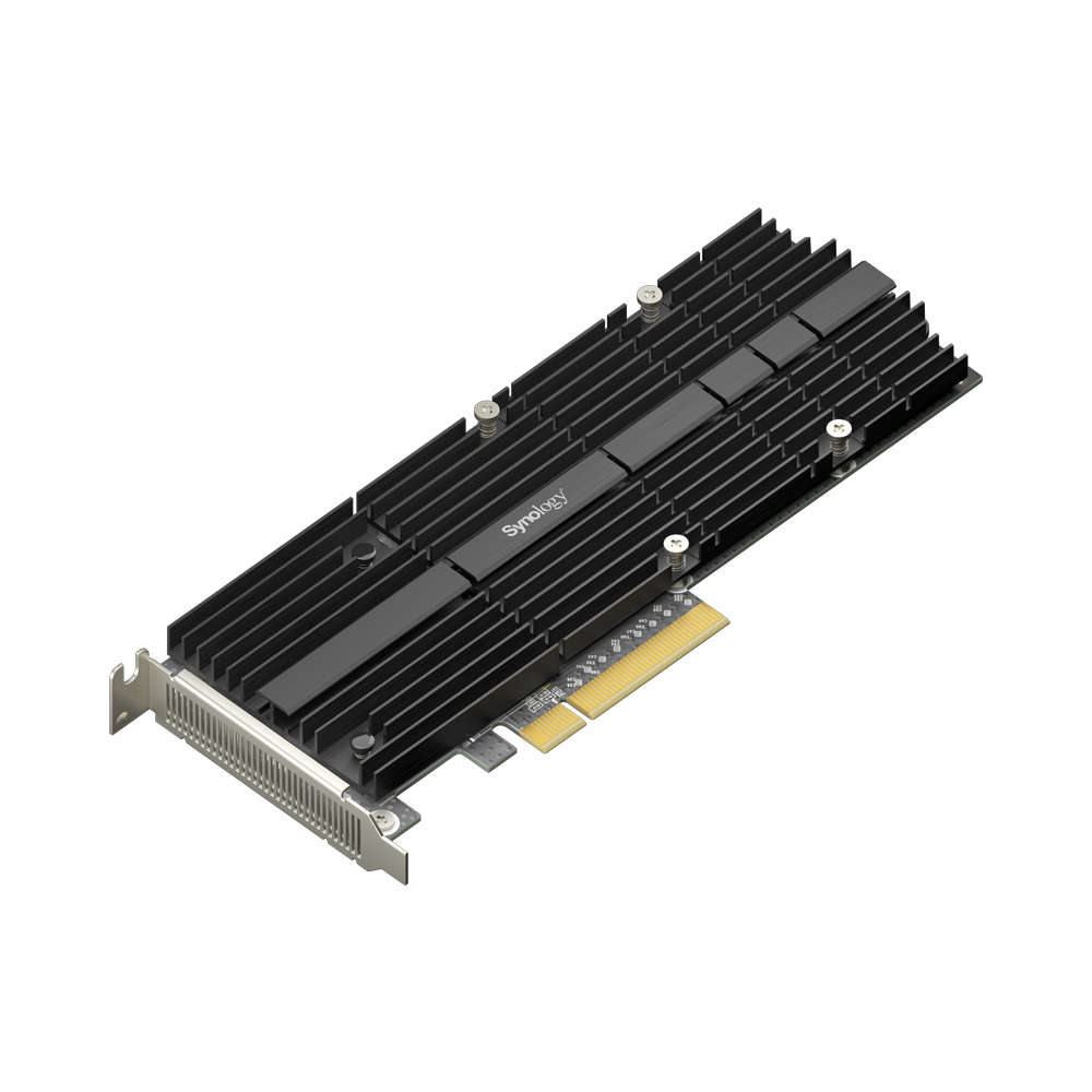 Synology - M2D20 Dual M.2 NVMe SSD Adapter Card - Synology - M2D20 Dual M.2 NVMe SSD Adapter Card