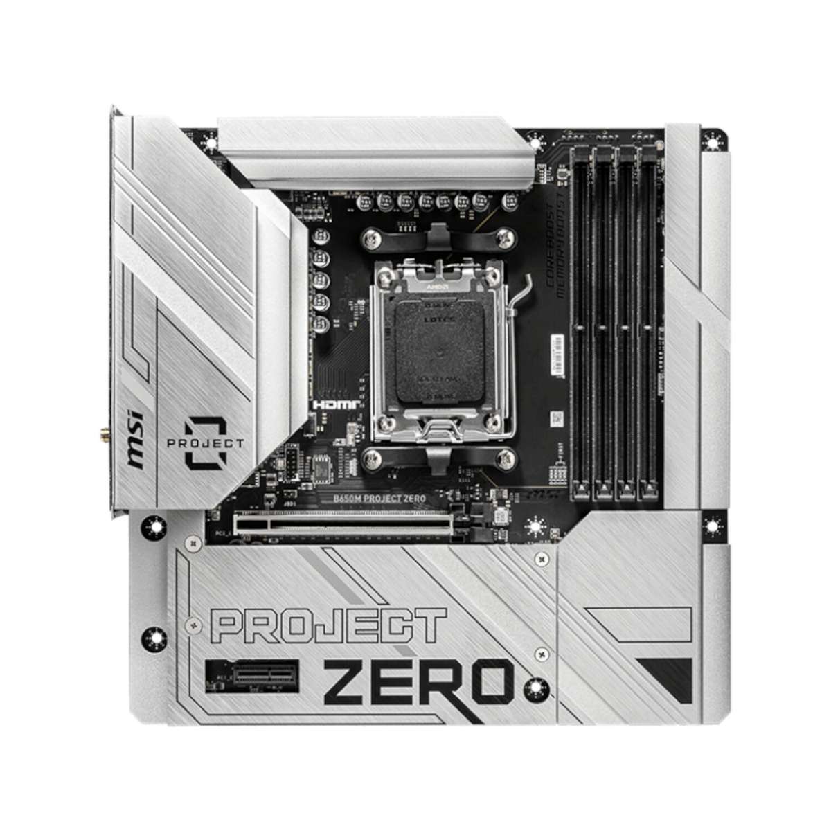 MSI - B650M Project Zero MotherBoard - MSI - B650M Project Zero MotherBoard