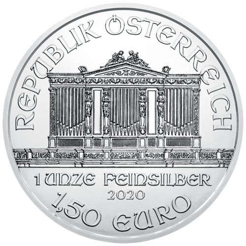 2020 1 oz Austrian Silver Philharmonic Coin (BU) two available
