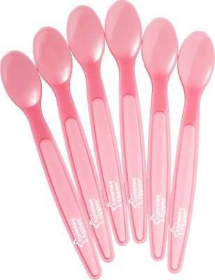 Tommee Tippee - Essential Basics Feeding Spoons (6 Pack) (Supplied Colour May Vary)