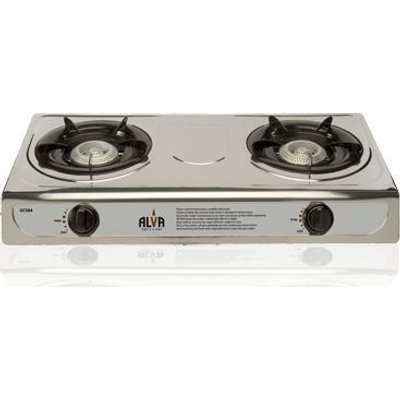 Alva 2 Burner Gas Stove (Stainless Steel)