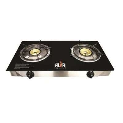 Alva 2 Burner Glass Gas Stove GCS06