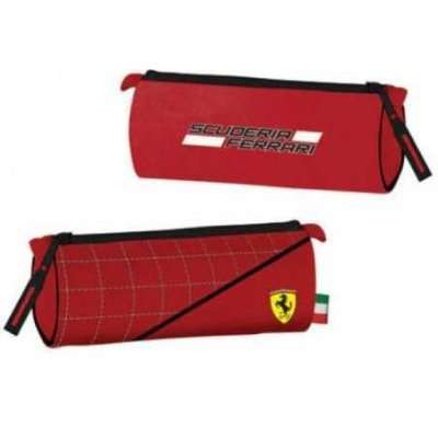 Ferrari Round Pencil Case (Red)