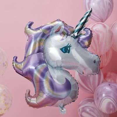 Make a Wish - Unicorn Foil Balloon Bunting