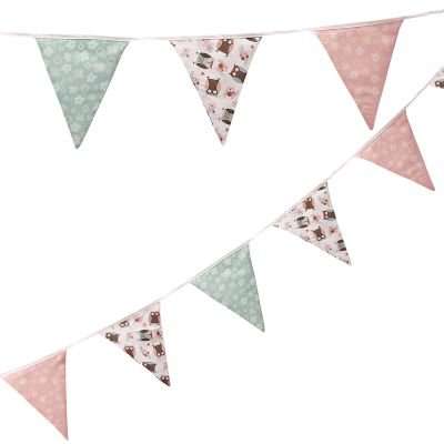 Patchwork Owl - Fabric Bunting (3,5 Metres)