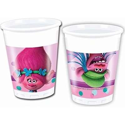 Trolls - 8 Plastic Cups (200ml)