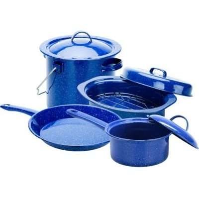 Oztrail Enamel Campsite Cook Set