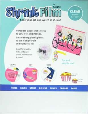 Grafix Shrink Film - 8.5x11in - 6 Pack - Clear