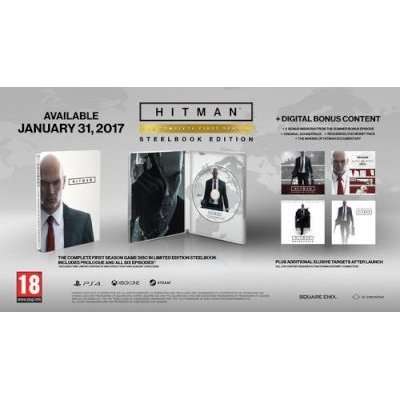 Hitman Complete 1st Season -  Steelbook Edition (XBox One, Blu-ray disc)