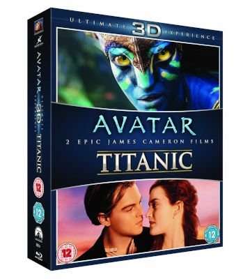 Avatar / Titanic - Ultimate 3D Experience (English, Spanish, Portuguese, Blu-ray disc, Boxed set)