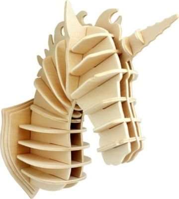 Robotime Wooden Model Kit - Unicorn head