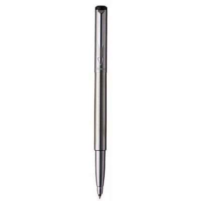 Parker Vector Rollerball Pen with Medium Nib (Black Ink)(Stainless Steel)
