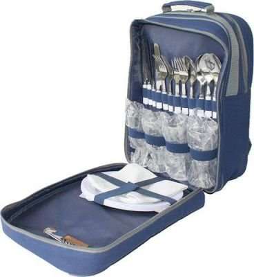 Eco Picnic Backpack (4 Person) (Navy Blue)