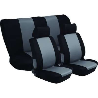Stingray Nexus Full Car Seat Cover Set (6 Piece) (Black/Grey)