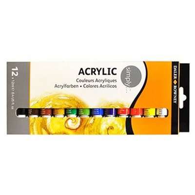 Daler Rowney Simply Acrylic Set (12x12ml)