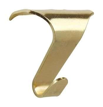 Lion X2 Hanging And Framing Hardware Brass Plated Picture Rail Hooks